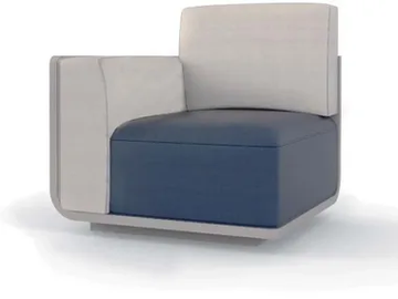 AIR - Corner armchair with fire retardant padding by Viscio Urban Design - view 2